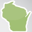 green map of Wisconsin