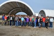 group of educators, regulators, and FDA staff at the ISU composting facility