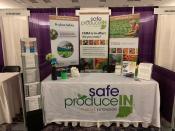 display of resources by Safe Produce Indiana